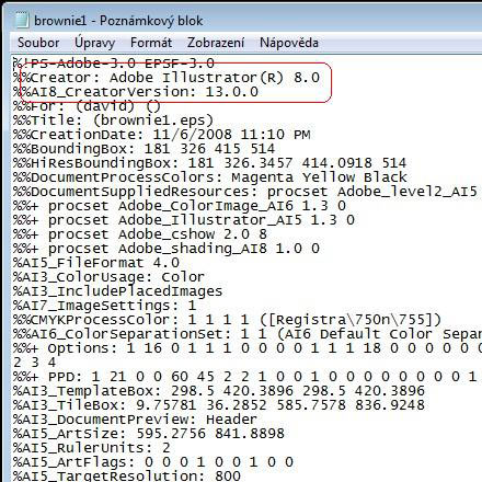 kontrolu kompatibility EPS s AI8