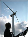 Zastavení pod větrnými elektrárnami na Ostružné