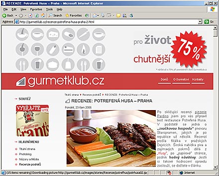 Gurmetklub.cz - a život chutná lépe - recenze restaurací, testy delikates, recepty a reportáže
